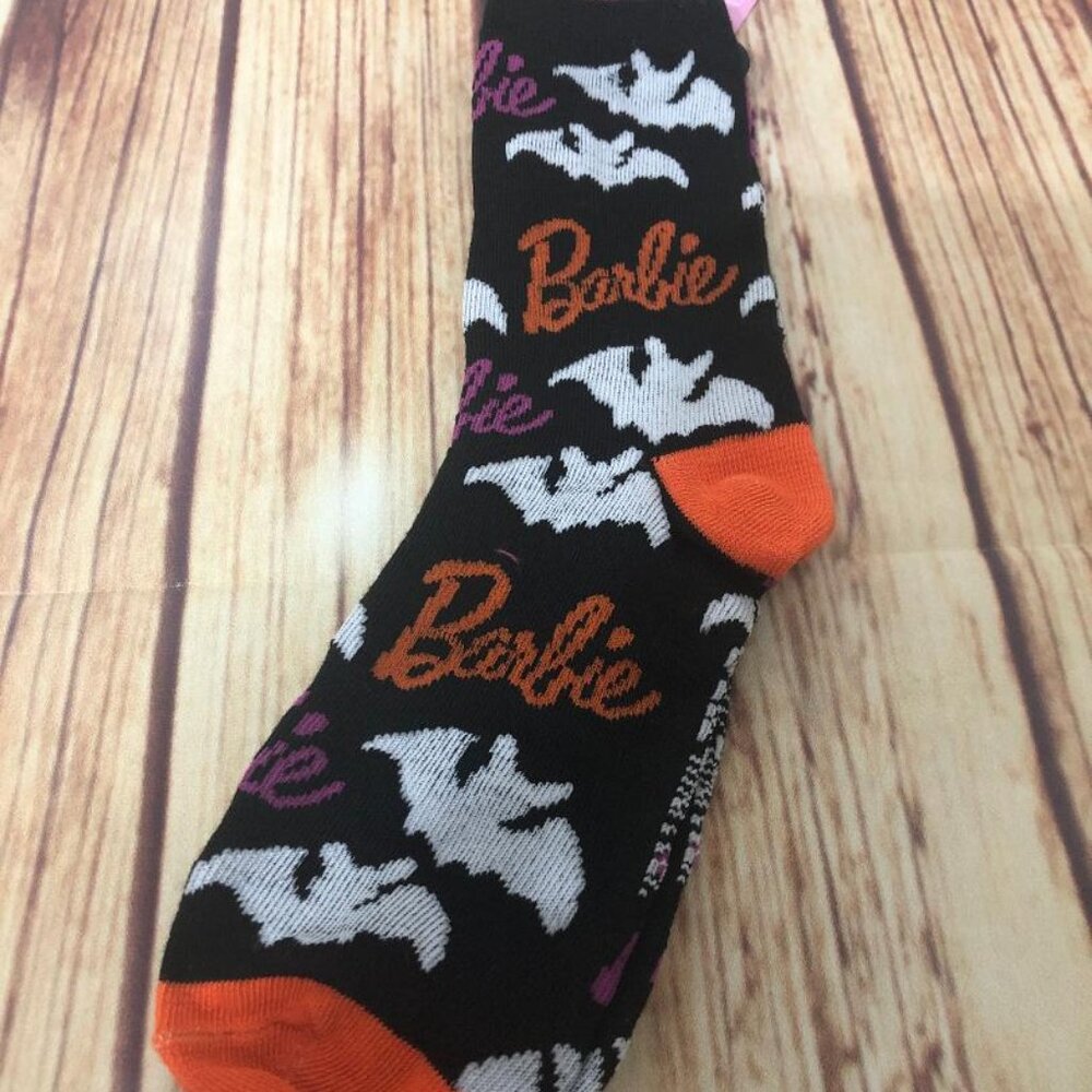 Barbie Halloween Womens Crew Socks Viral Sold Out Bats Spooky Trending Matte New